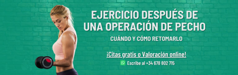 Planificar Ejercicio después de una operación de pecho