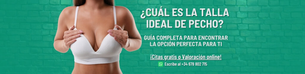 guía tamaño de pecho
